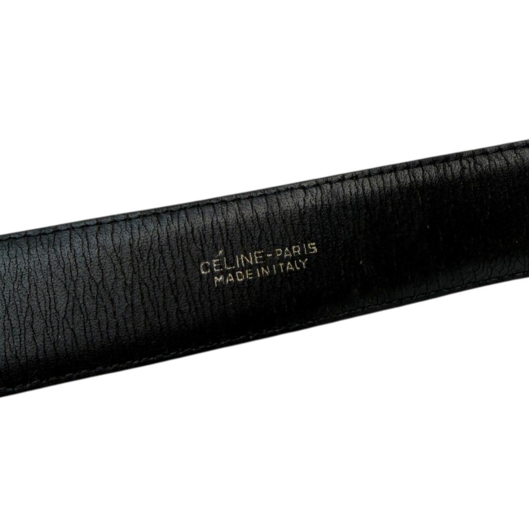 美品 CELINE 3101 ベルト 馬車金具 レザー 本革 ゴールド セリーヌ