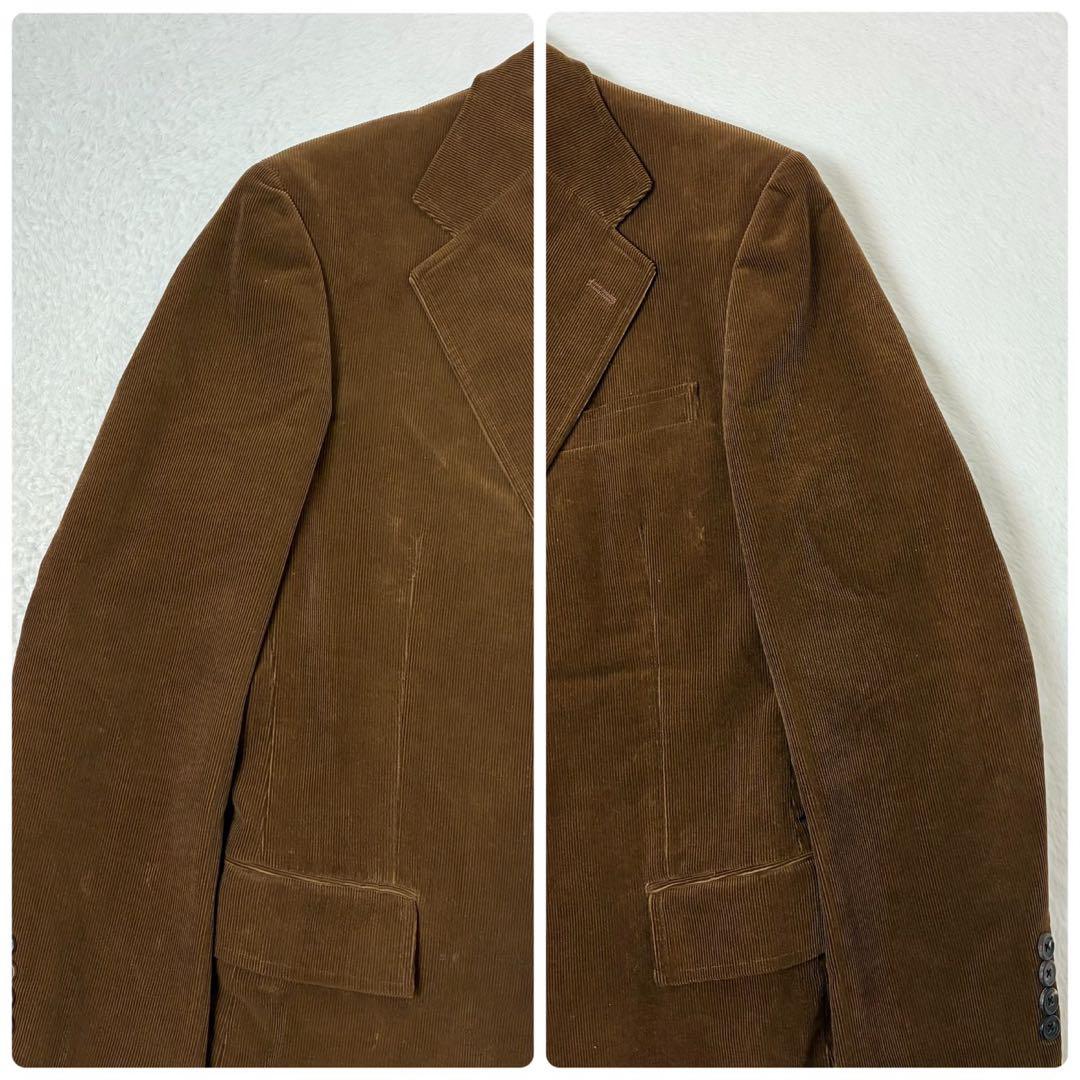 ポロバイラルフローレン　ジャケット　コーデュロイ　ブラウン　段返り3つボタン　M
