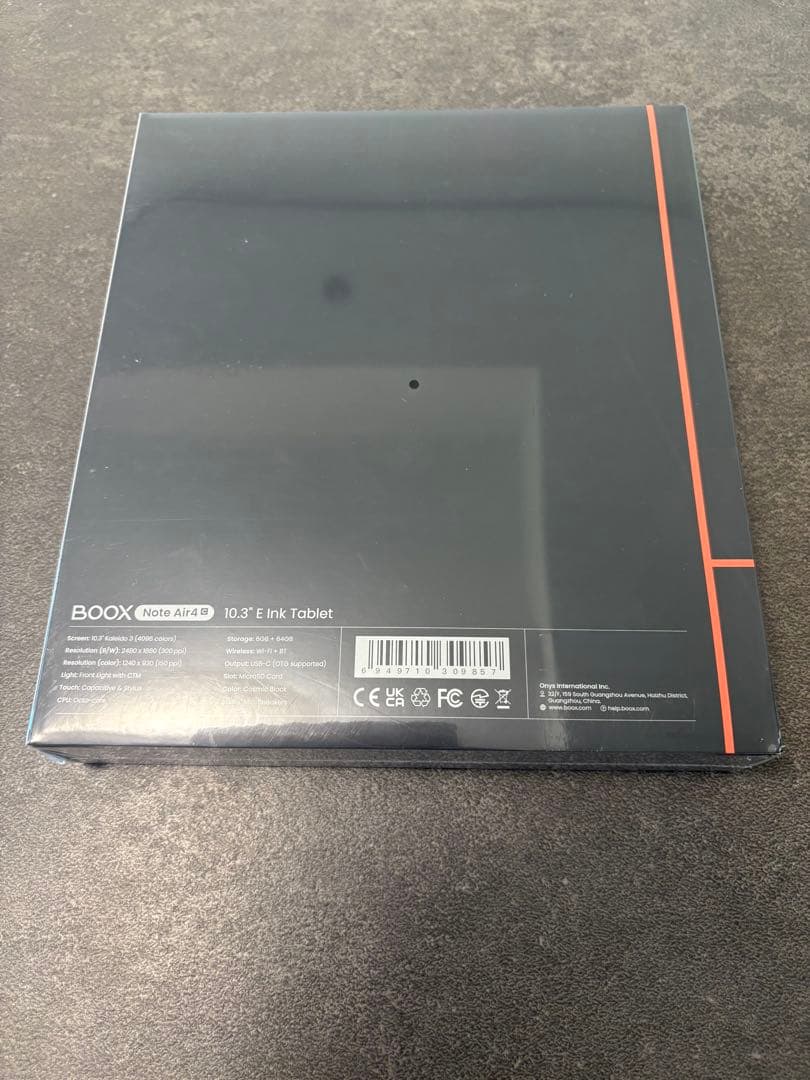 ☆新品、未使用品☆ BOOX Note Air4C カラー電子ペーパー 10.3