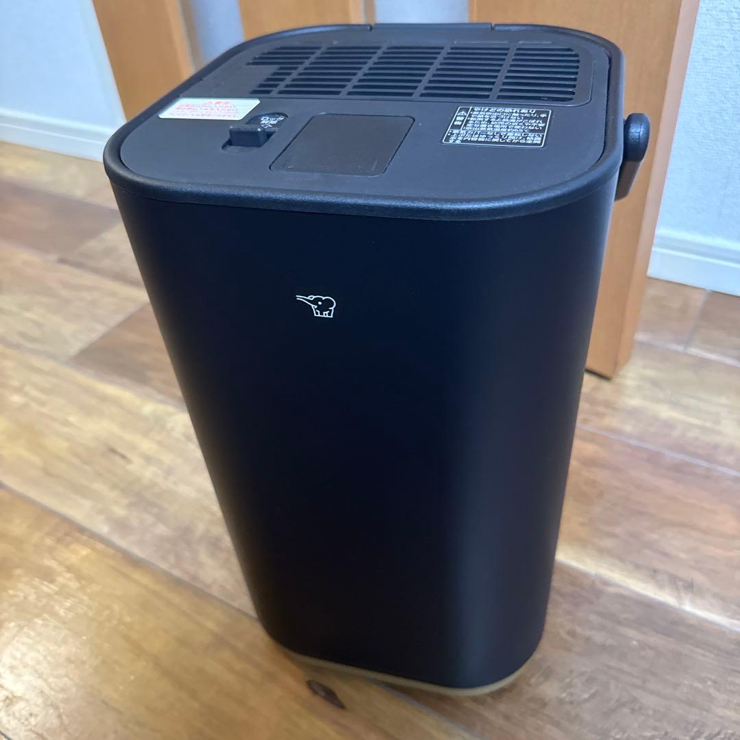 STANシリーズ【数回使用】象印スチーム式加湿器 ブラック EE-FA50-BA