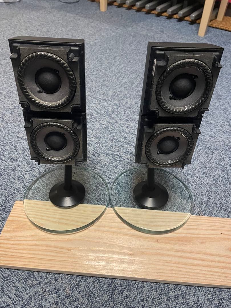 【BOSE】ダブルキューブ サテライトスピーカー ガラススタンド付き