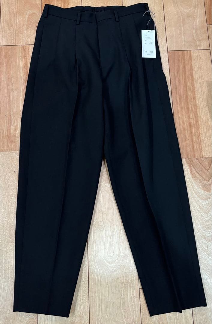 【新品未使用】HEUGN Geoge BLACK GABA TROUSER010
