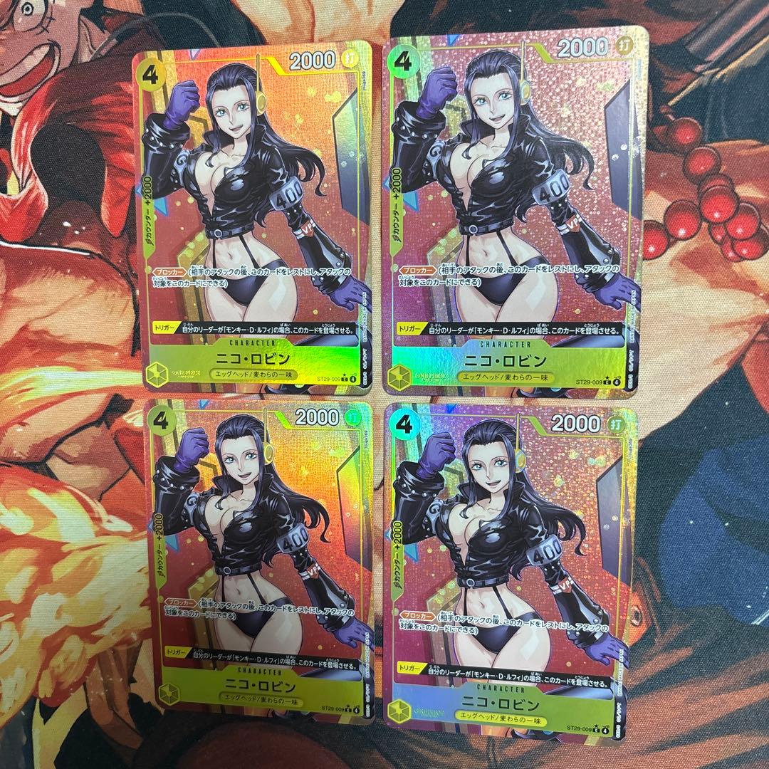 ニコ・ロビン　パラレル　4枚セット　ワンピースカードゲーム