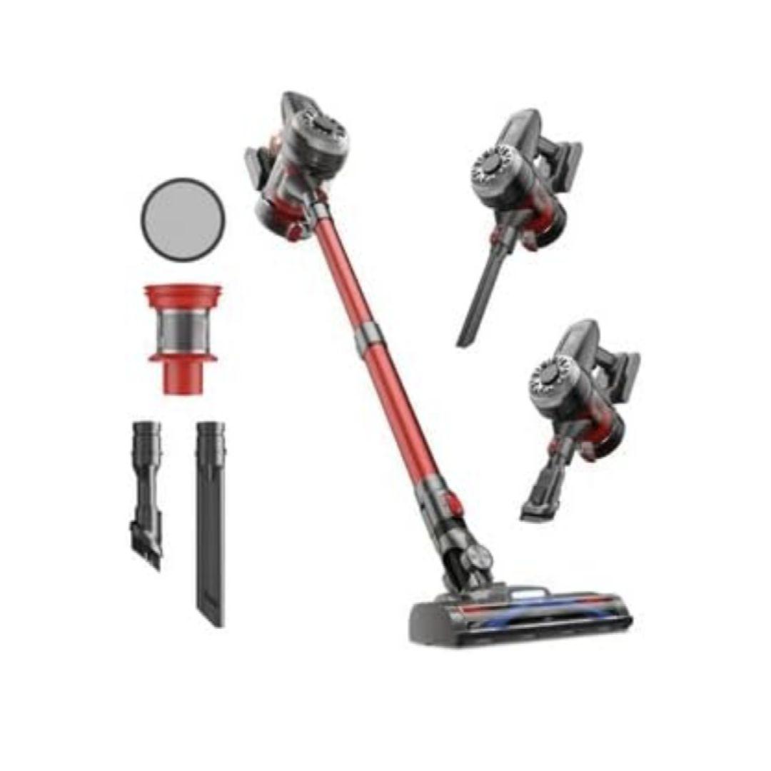 コードレス掃除機 50000PA超軽量自走式設計・グリーンLEDライト搭載