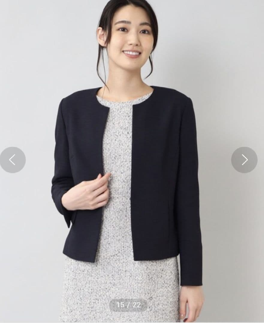 美品大きいサイズ　アンタイトル　グラシエブッチャー スラッシュネックジャケット