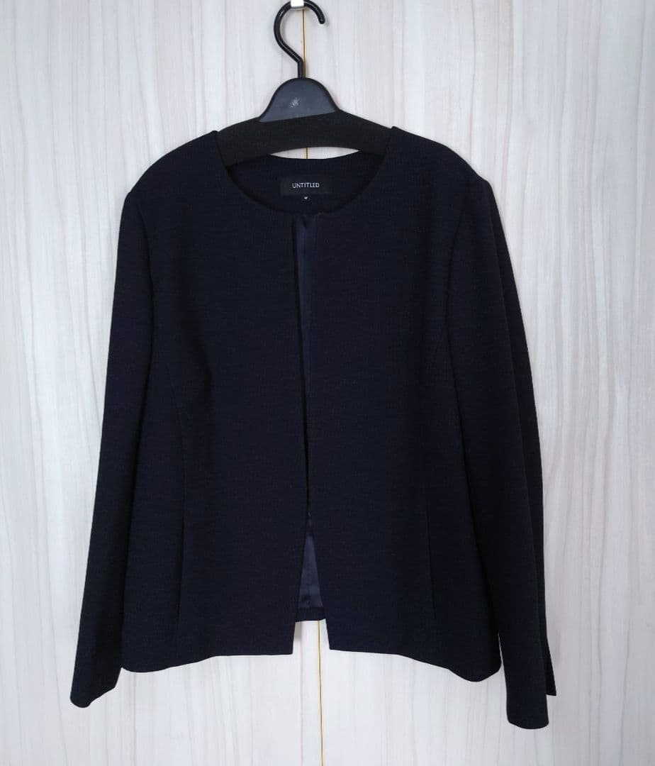 美品大きいサイズ　アンタイトル　グラシエブッチャー スラッシュネックジャケット