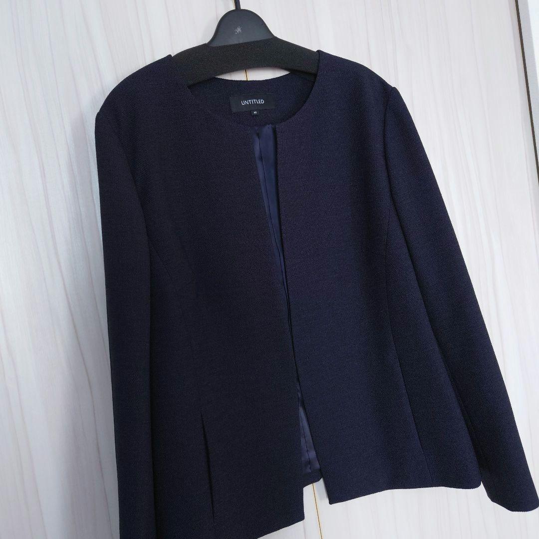 美品大きいサイズ　アンタイトル　グラシエブッチャー スラッシュネックジャケット