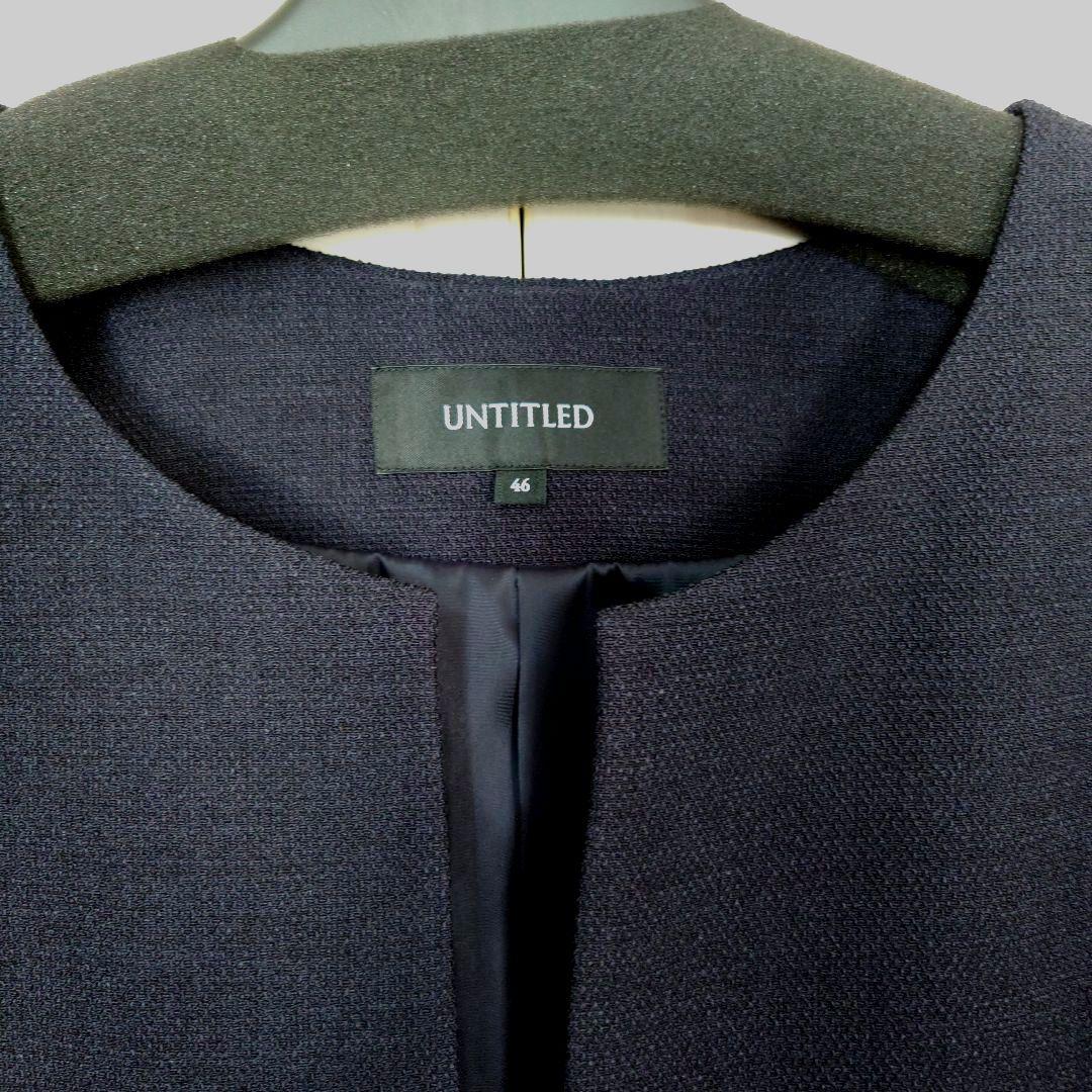 美品大きいサイズ　アンタイトル　グラシエブッチャー スラッシュネックジャケット