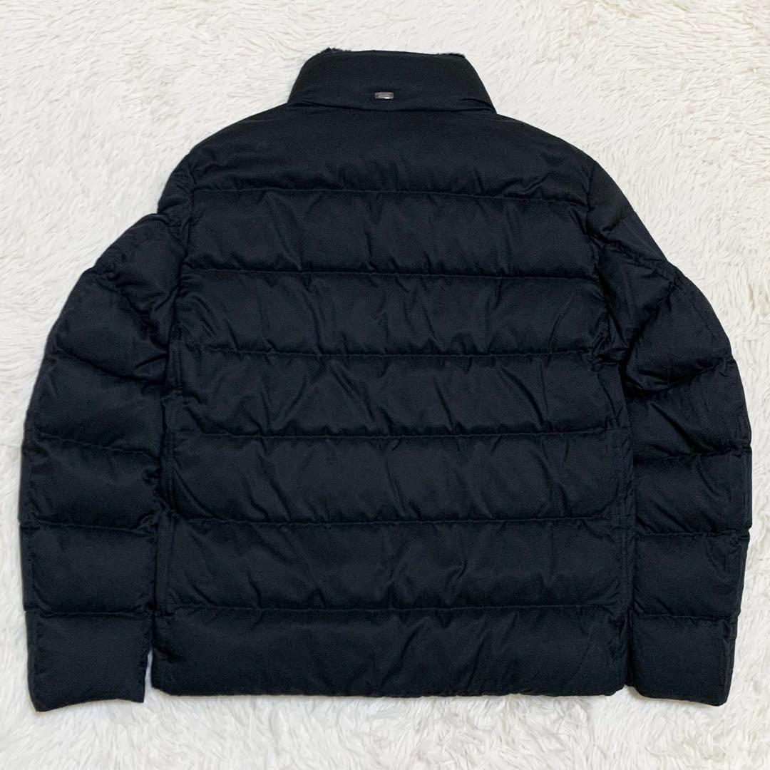 【未使用】ヘルノ ダウン ボンバージャケット アレンデール フェイクファ黒 48