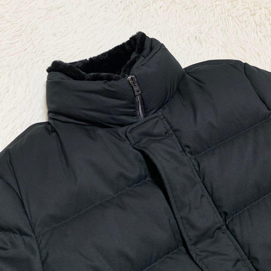 【未使用】ヘルノ ダウン ボンバージャケット アレンデール フェイクファ黒 48