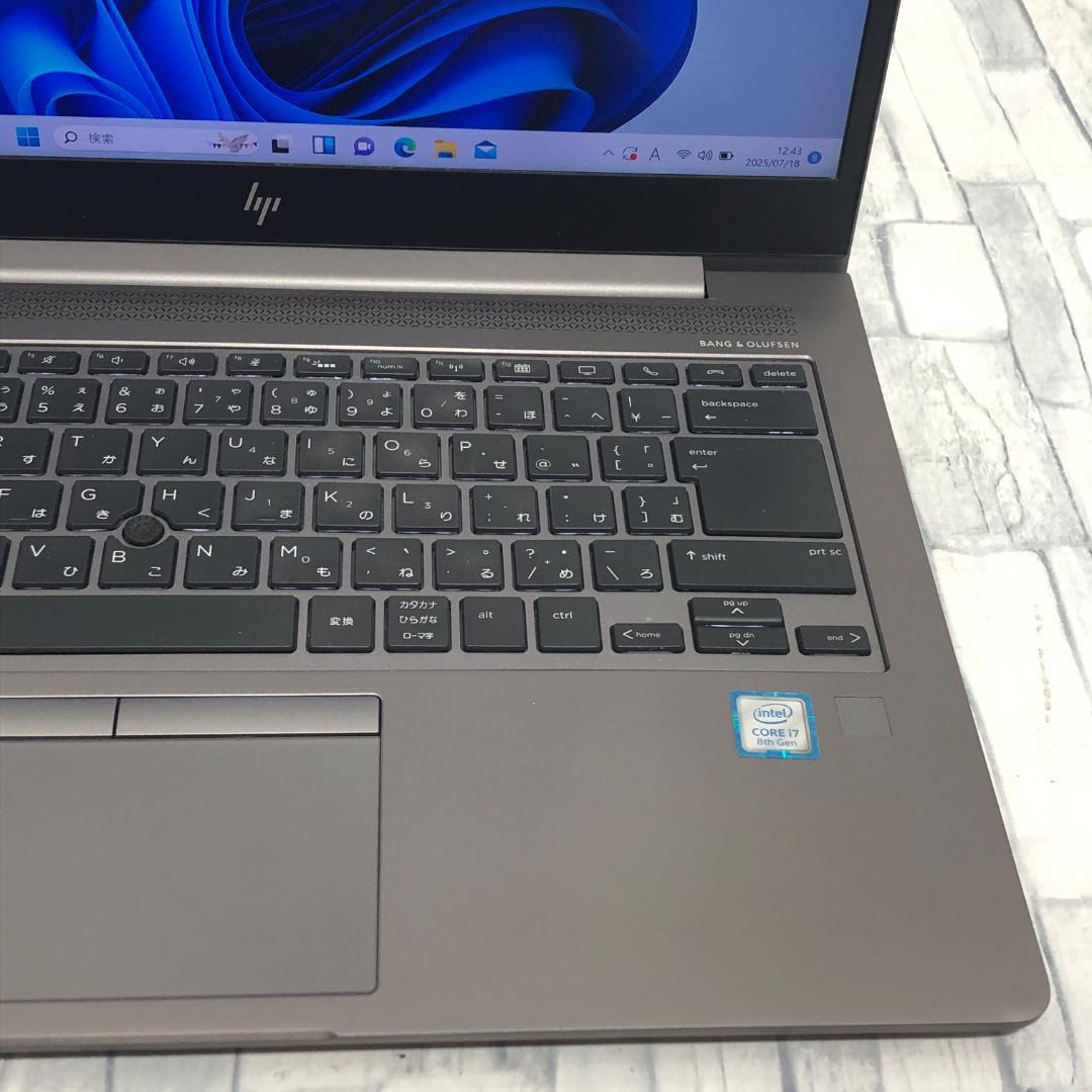 HP ZBook ノートPC Core i7-8550U 256GB SSD 1