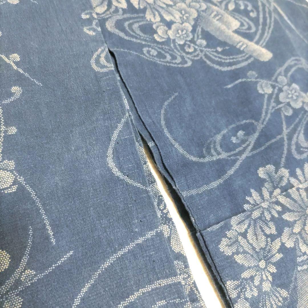 竺仙　浴衣　縮小紋中形