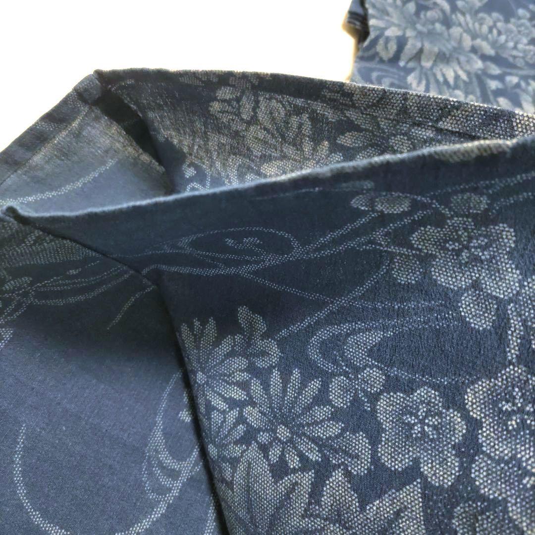 竺仙　浴衣　縮小紋中形