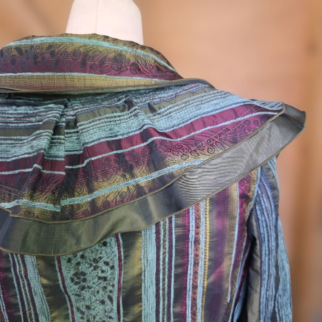 EIKOKONDO 美品♡ フリル付き多色テーラードジャケット　y06