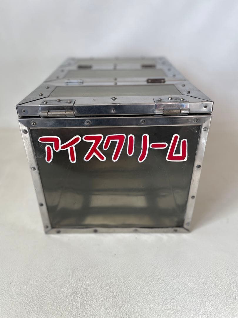アイスクリーム 携帯ボックス アイス売りの保管ケース ショーケース 昭和レトロ