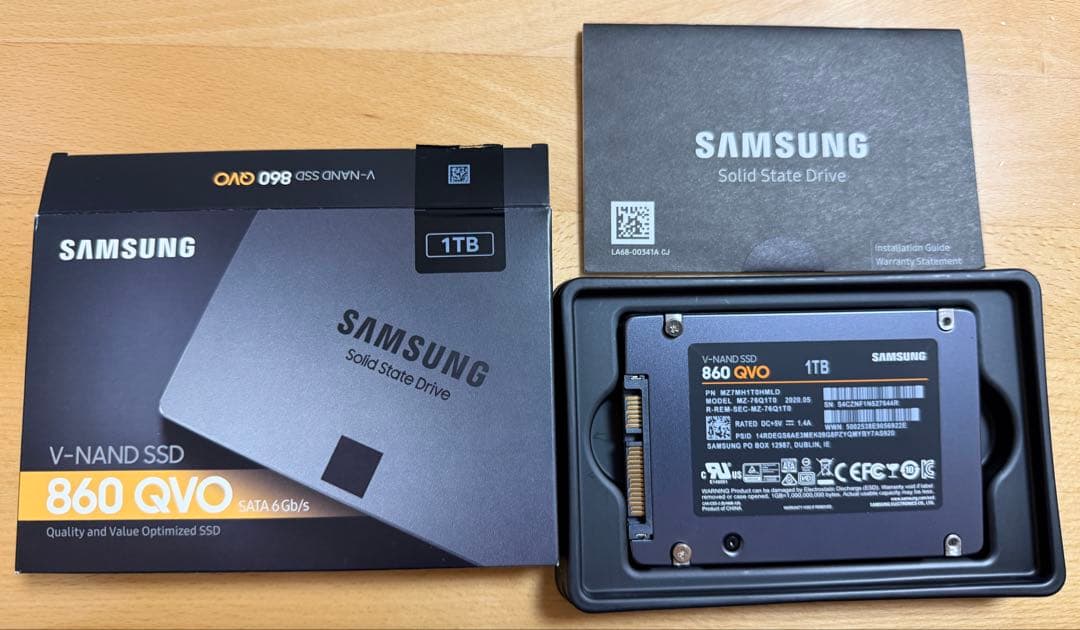【健康度96%】Samsung 860 QVO 1TB SSD