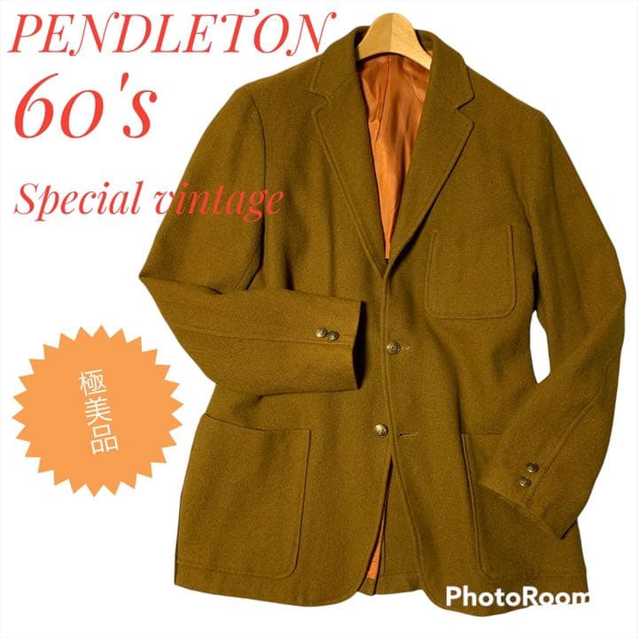 【激レア】60s PENDLETON 単色 ウール テーラード ジャケット