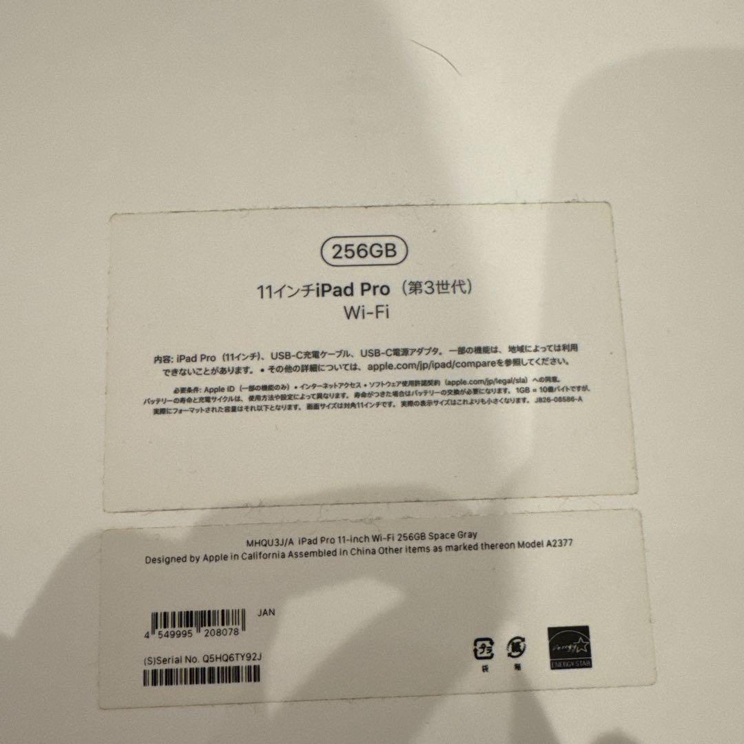 11インチiPad Pro Wi-Fi 256GB ジャンク品
