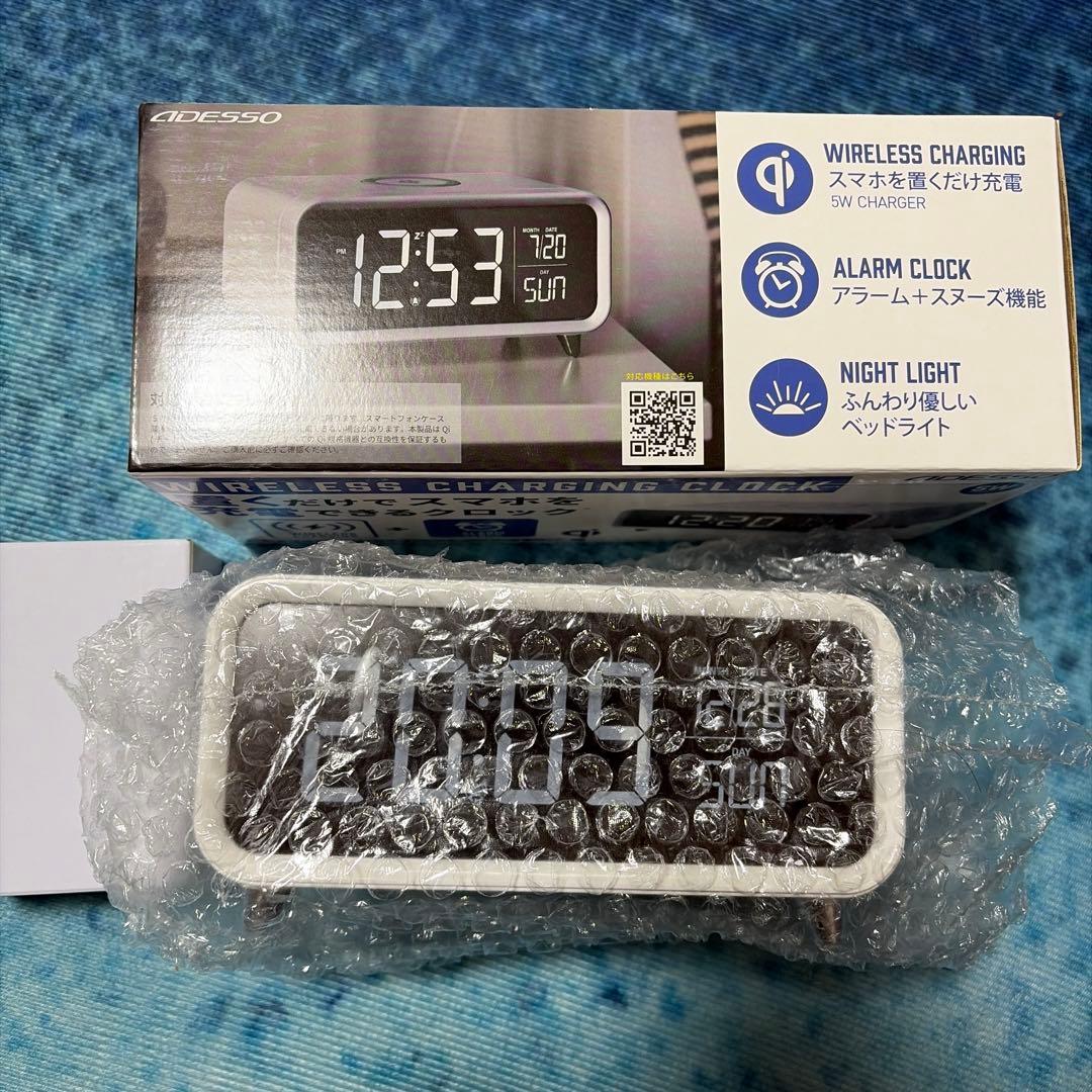 頭文字D コラボワイヤレススマートフォン充電目覚まし時計　ボートレースコラボ