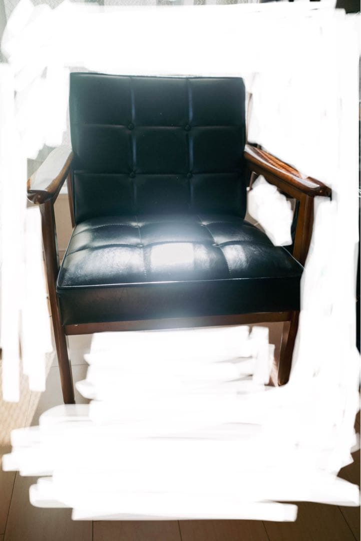 【美品】カリモク60 シングルソファ　ウォールナット