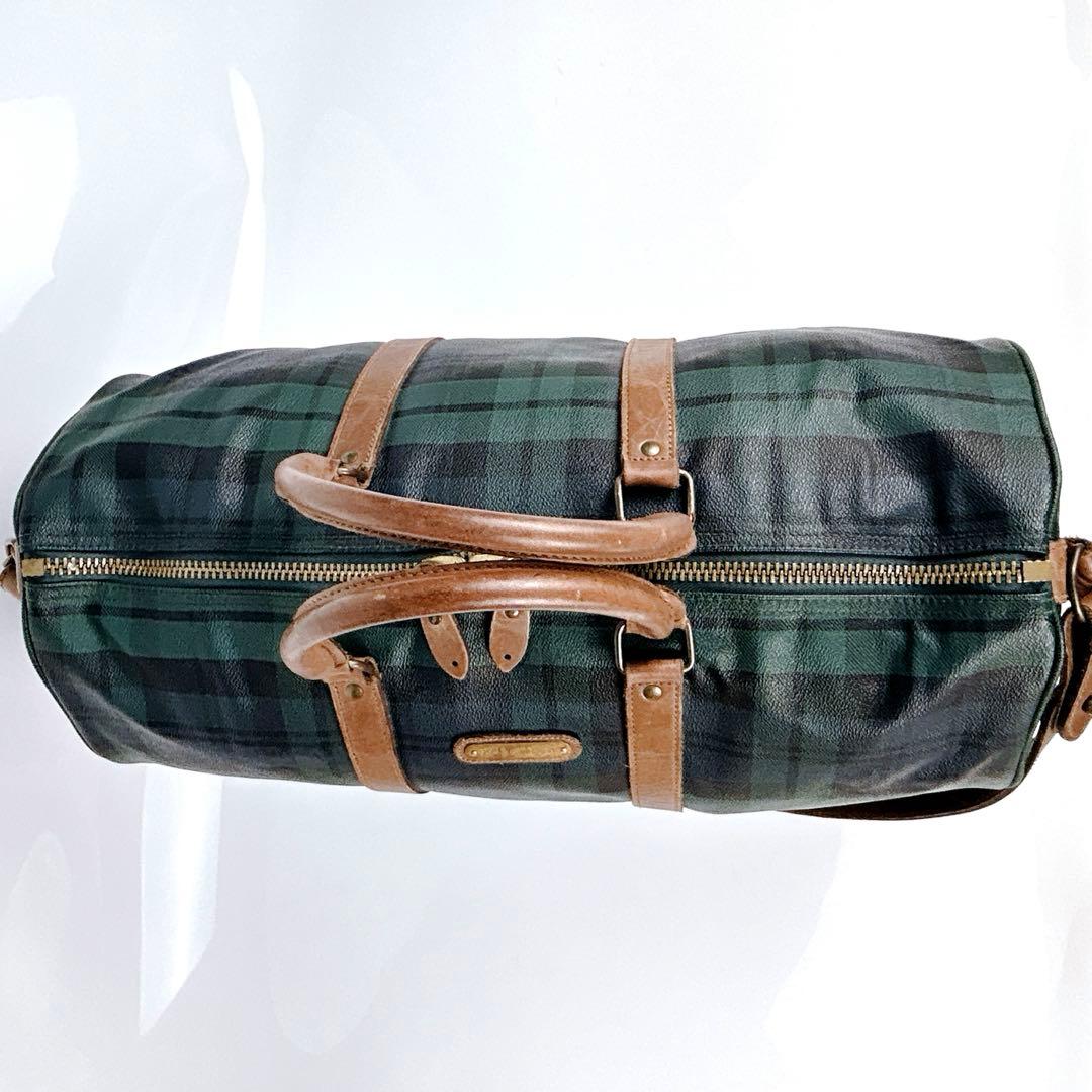 大容量　ポロラルフローレン　ボストンバック　2WAY 肩掛け　ブラックウォッチ