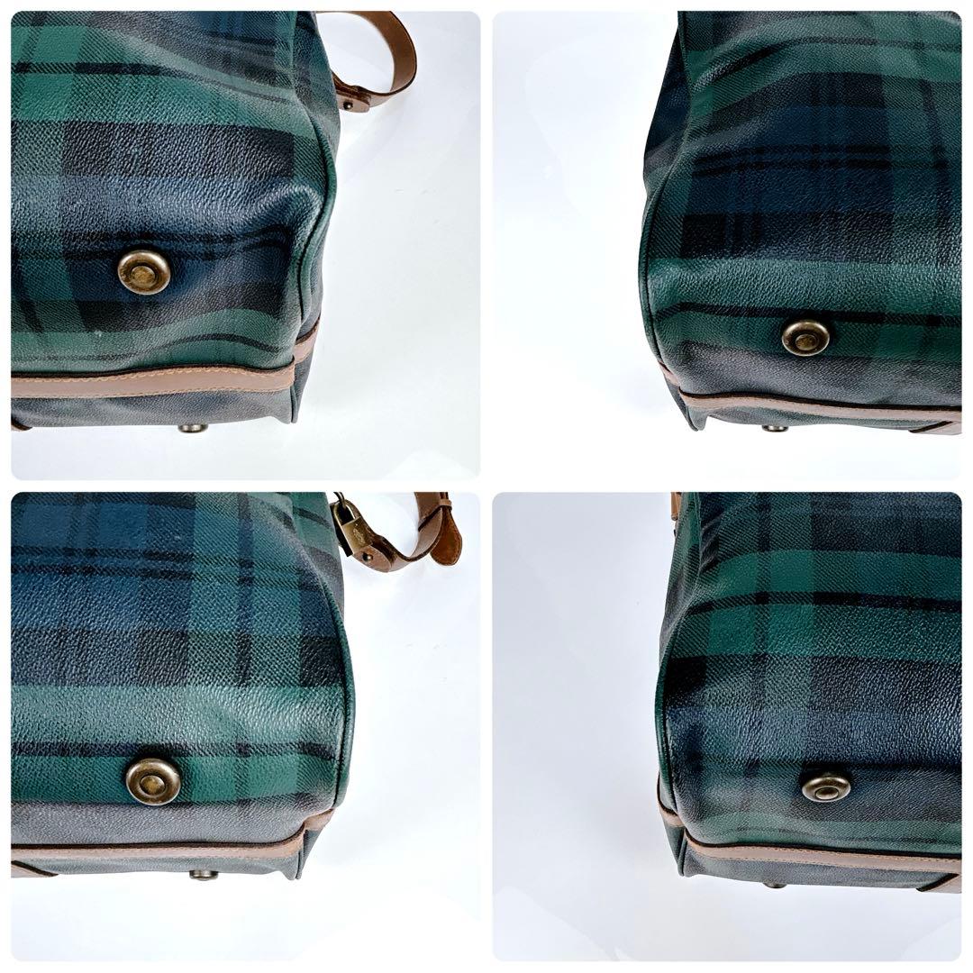 大容量　ポロラルフローレン　ボストンバック　2WAY 肩掛け　ブラックウォッチ