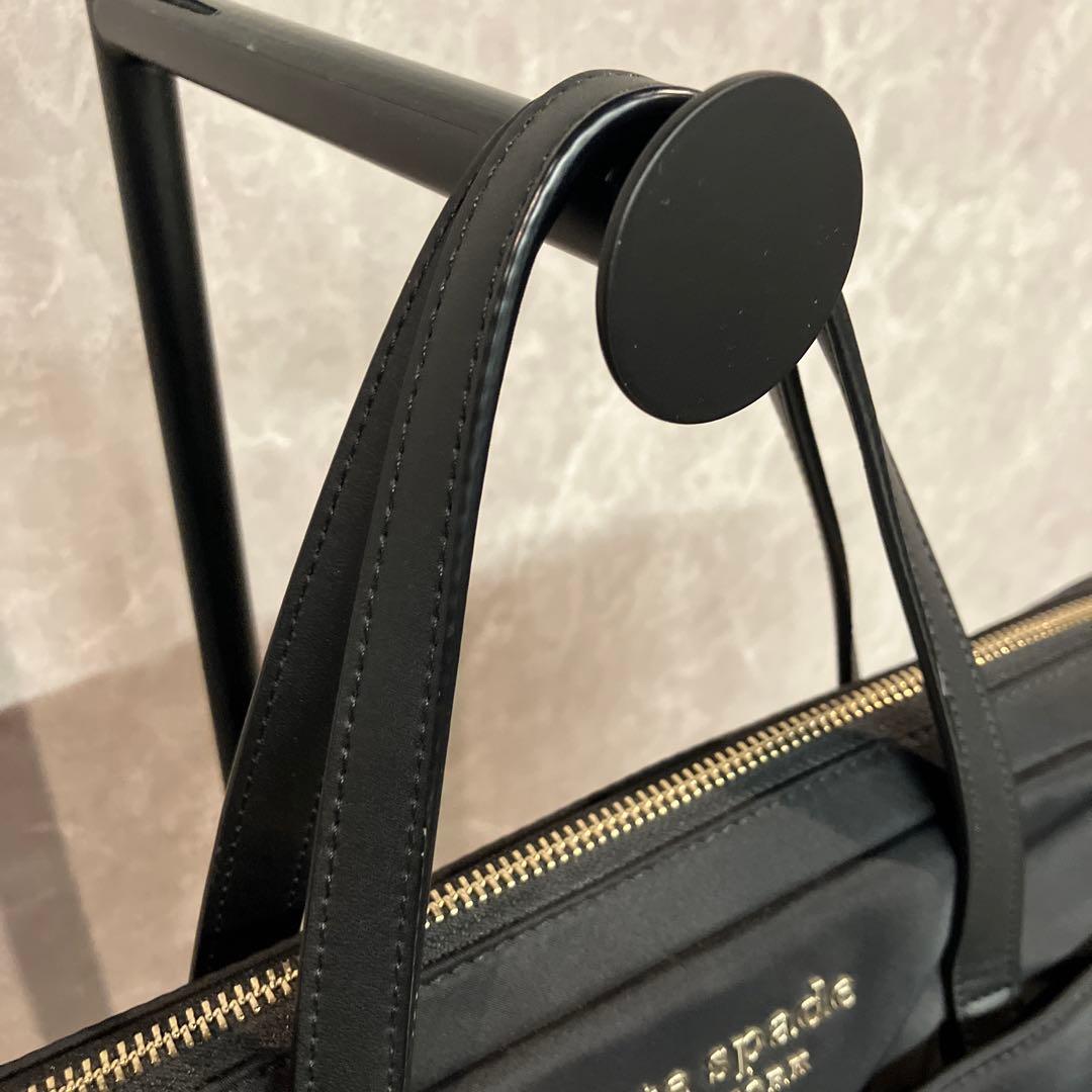 【美品】 kate spade 2way 収納多 A4 ビジネスバッグ　黒
