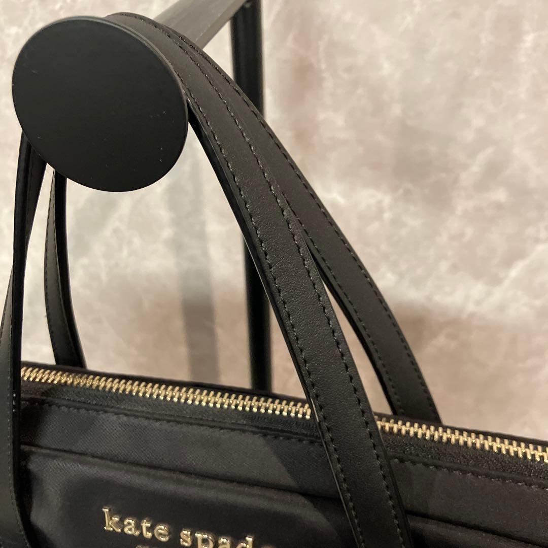 【美品】 kate spade 2way 収納多 A4 ビジネスバッグ　黒