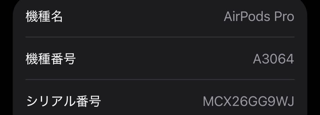 AirPods Pro第3世代 本体のみ