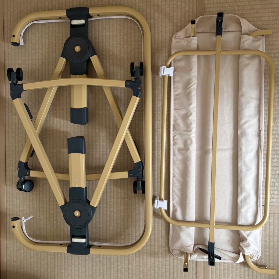 【美品】2025年最新モデル HZDMJ ベビーベッド カーキ