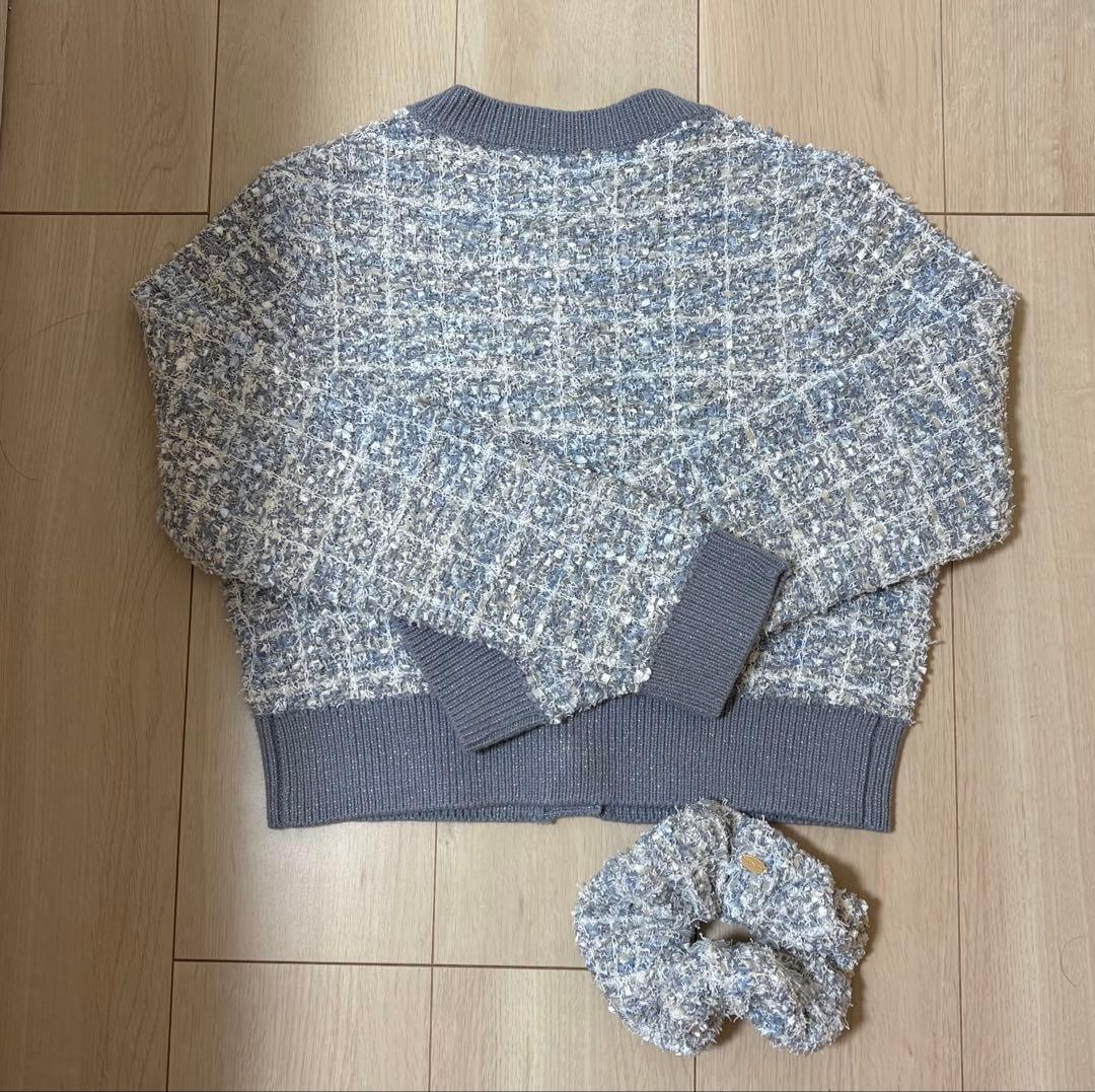 Lily Brown 福袋 2026 ツイードカーディガン