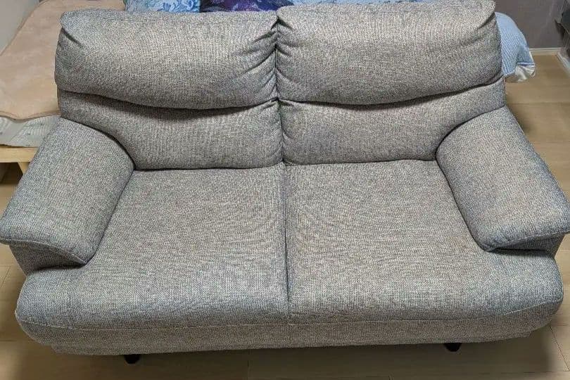 【1月上旬限定】【送料・設置料無料】ニトリ　2人掛けソファ　(キャッツ3 GY)