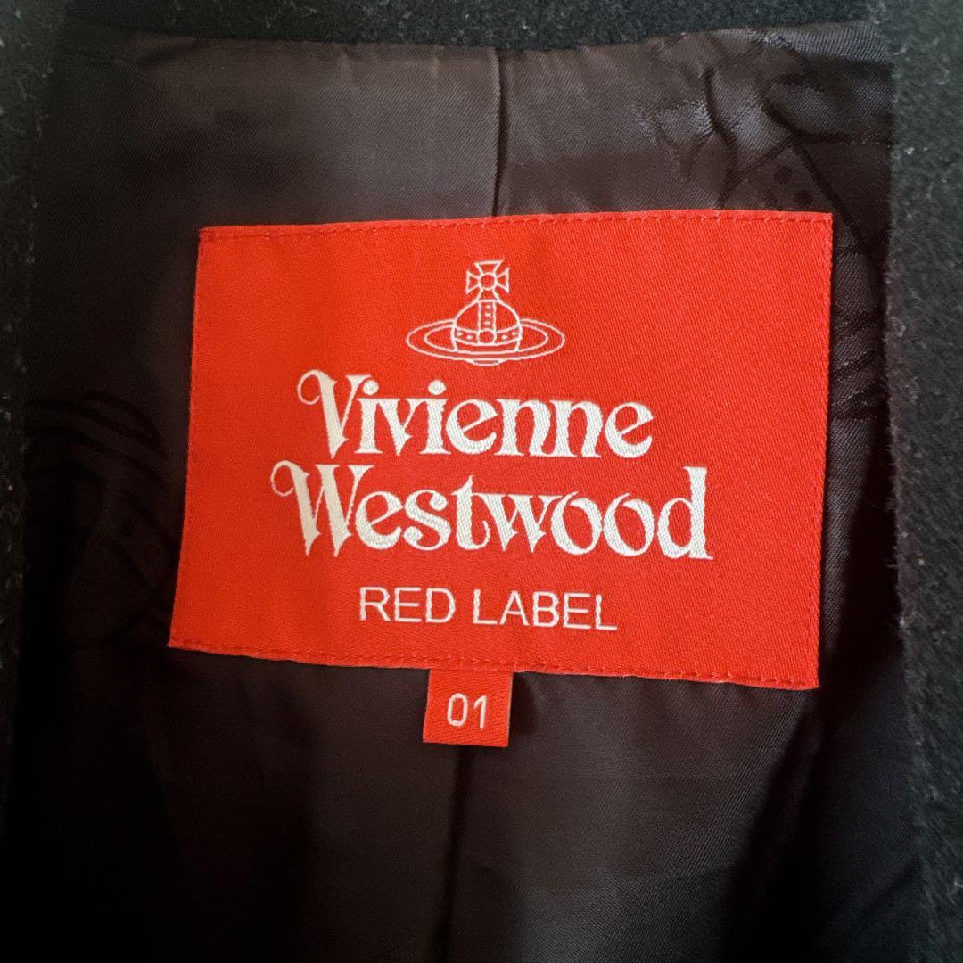 ヴィヴィアンウエストウッド　ラブライダースコート　ウッドメルトンウール　ハート襟