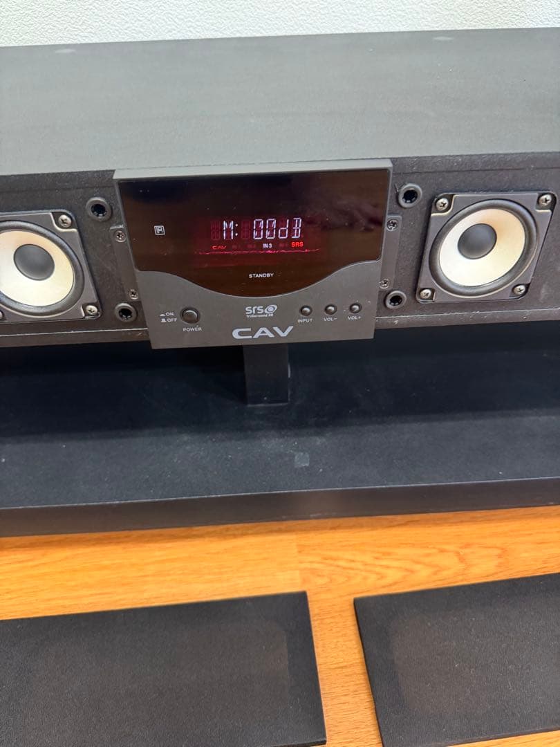 テレビ台CAV THRF-120 スピーカー システム ブラック引取OK