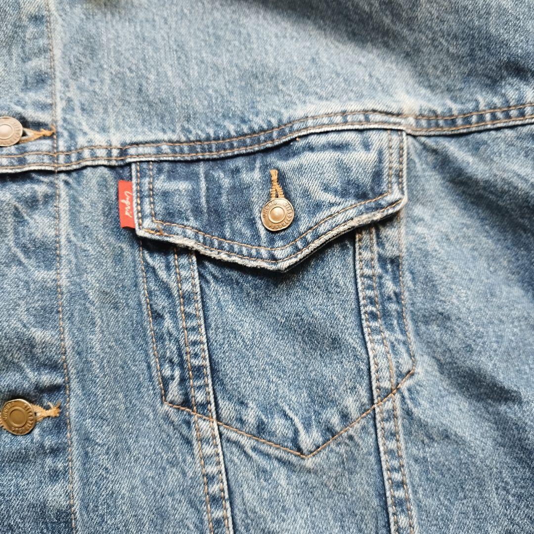 極美品　未使用級　アングリッド　ビックシルエットデニムジャケット　ブルー　25