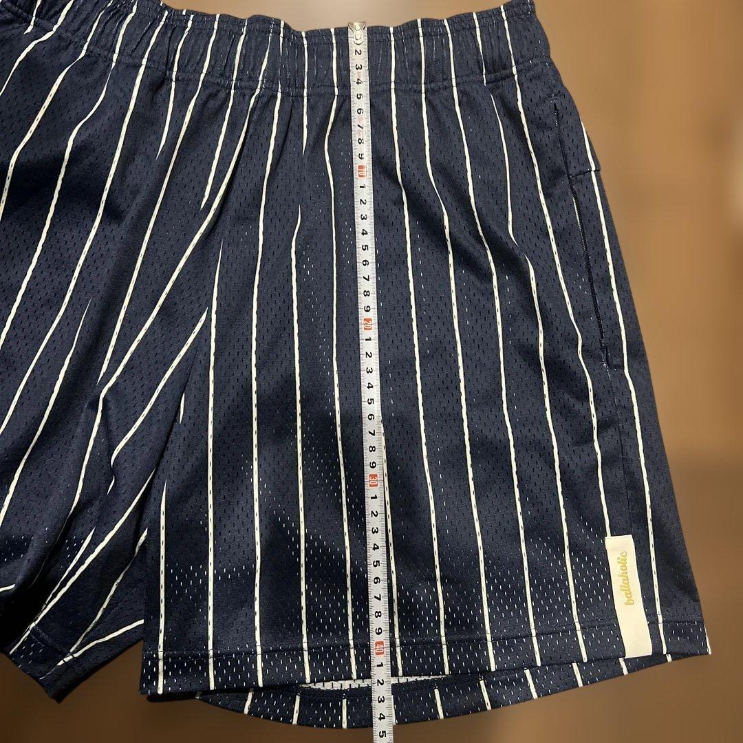 ウェア ballaholic Stripe Mesh Zip Shorts