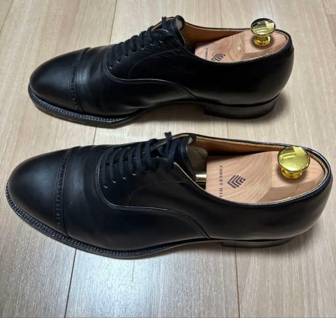 Arch Kerry 黒 レザー ドレスシューズ キャップトゥ 30851