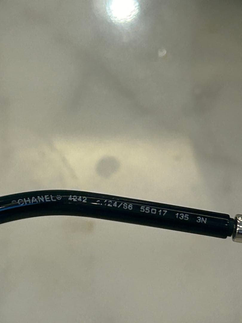 CHANEL サングラス シルバー グレー