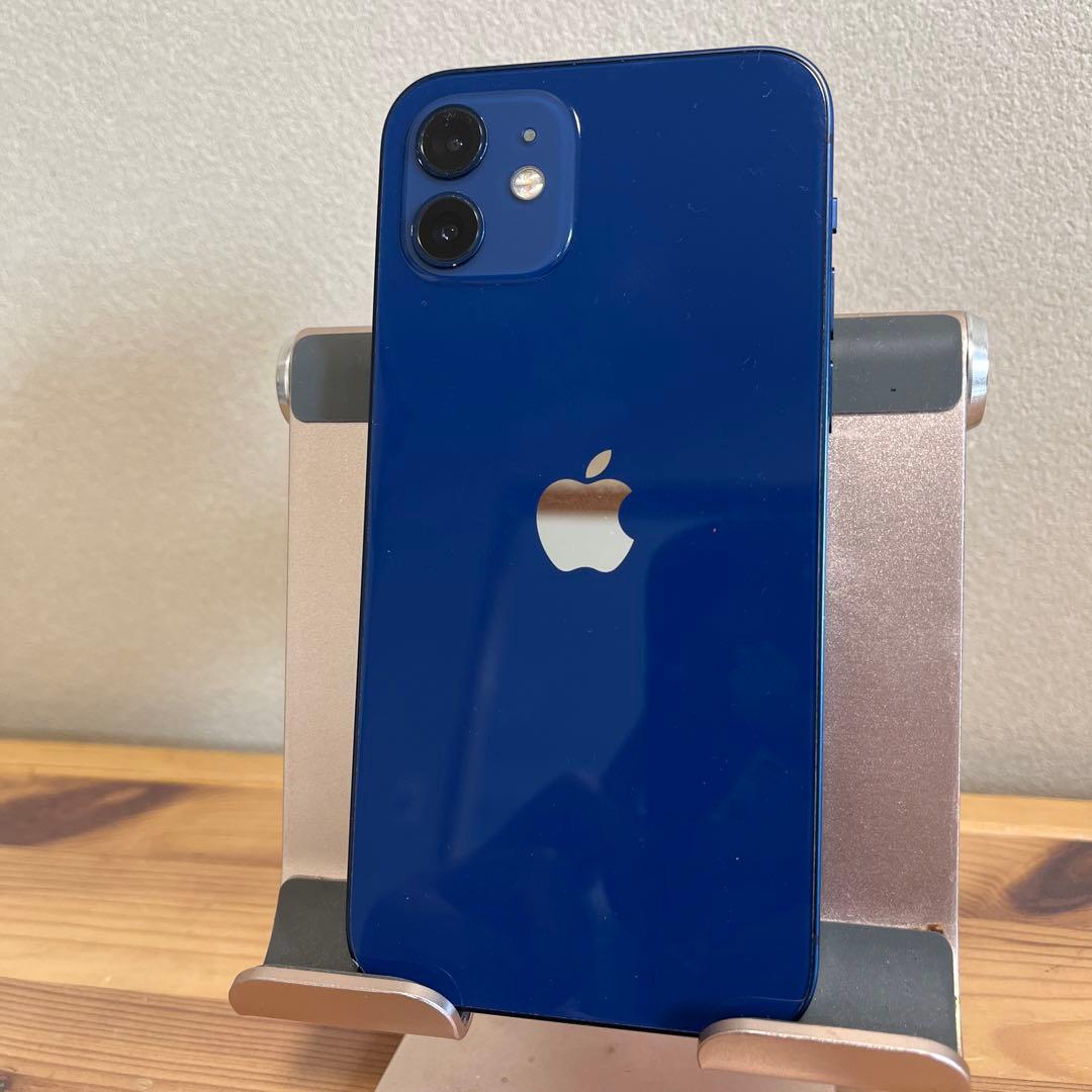 バッテリー新品100%！iPhone12 ブルー　64GB SIMフリー