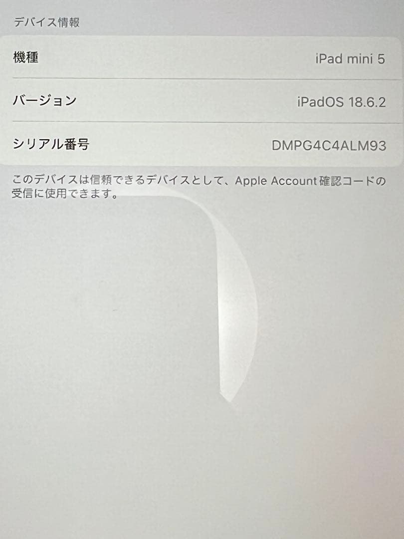 Apple iPad mini(第5世代)スペースグレー 本体 64GB
