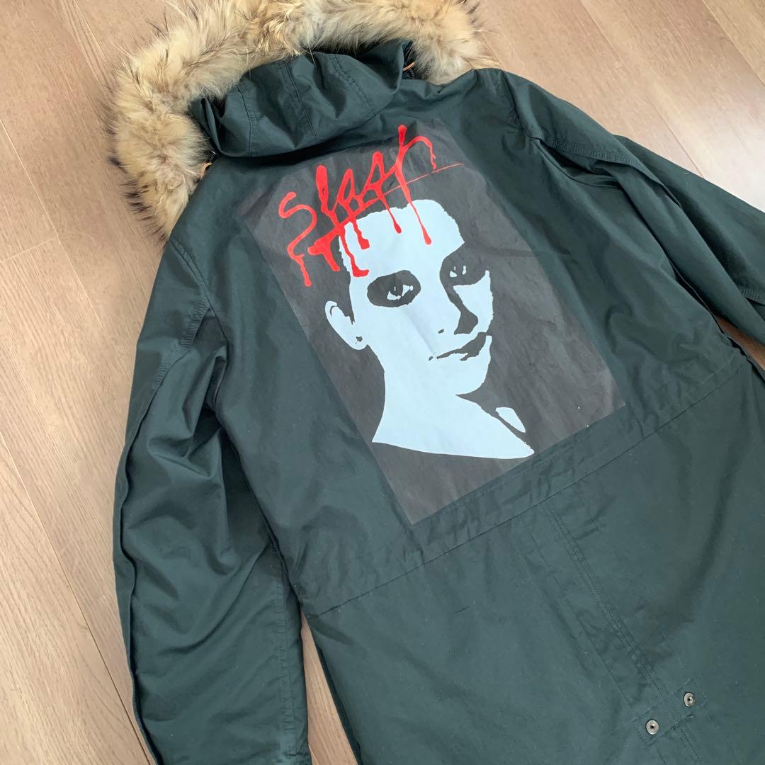 UNDERCOVER ファー付きダークグリーンモッズコート サイズ2