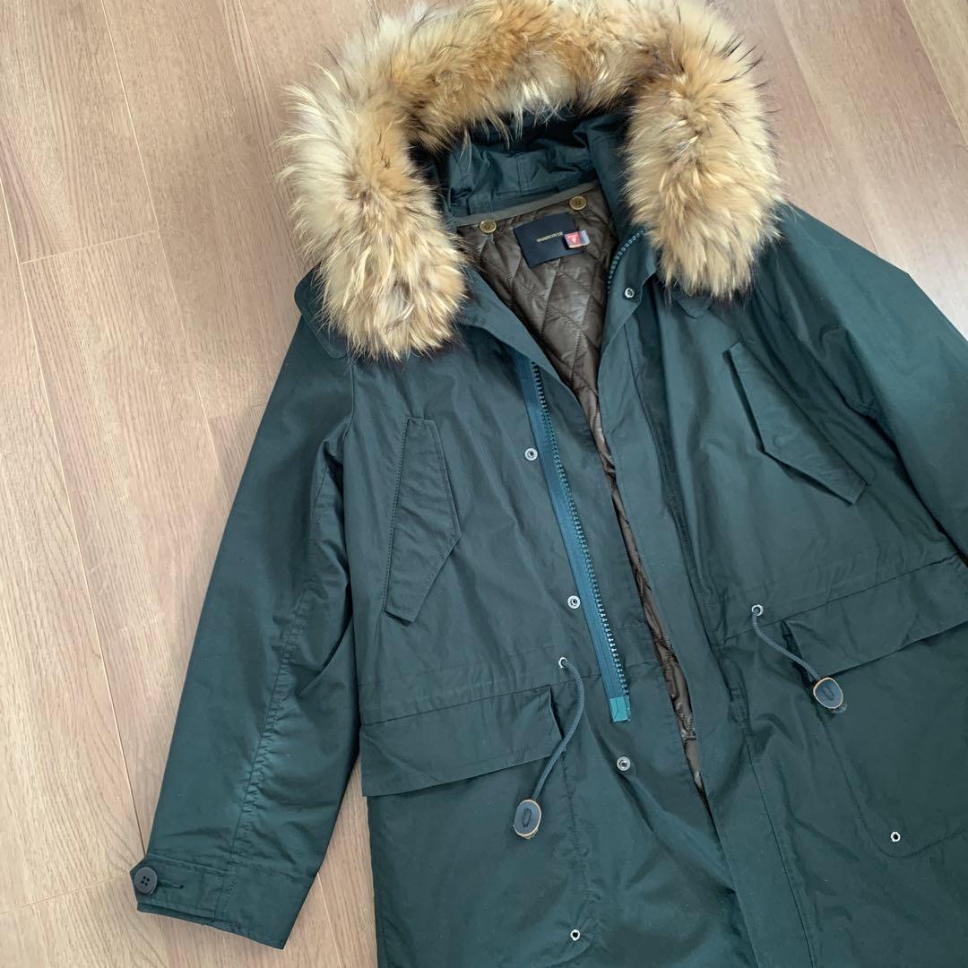 UNDERCOVER ファー付きダークグリーンモッズコート サイズ2