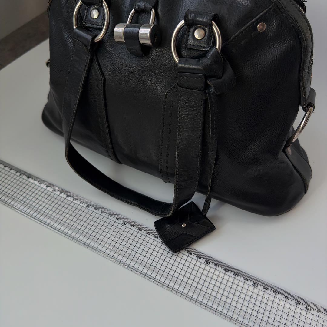 イヴ・サンローラン ミューズ パテント ショルダーバッグ