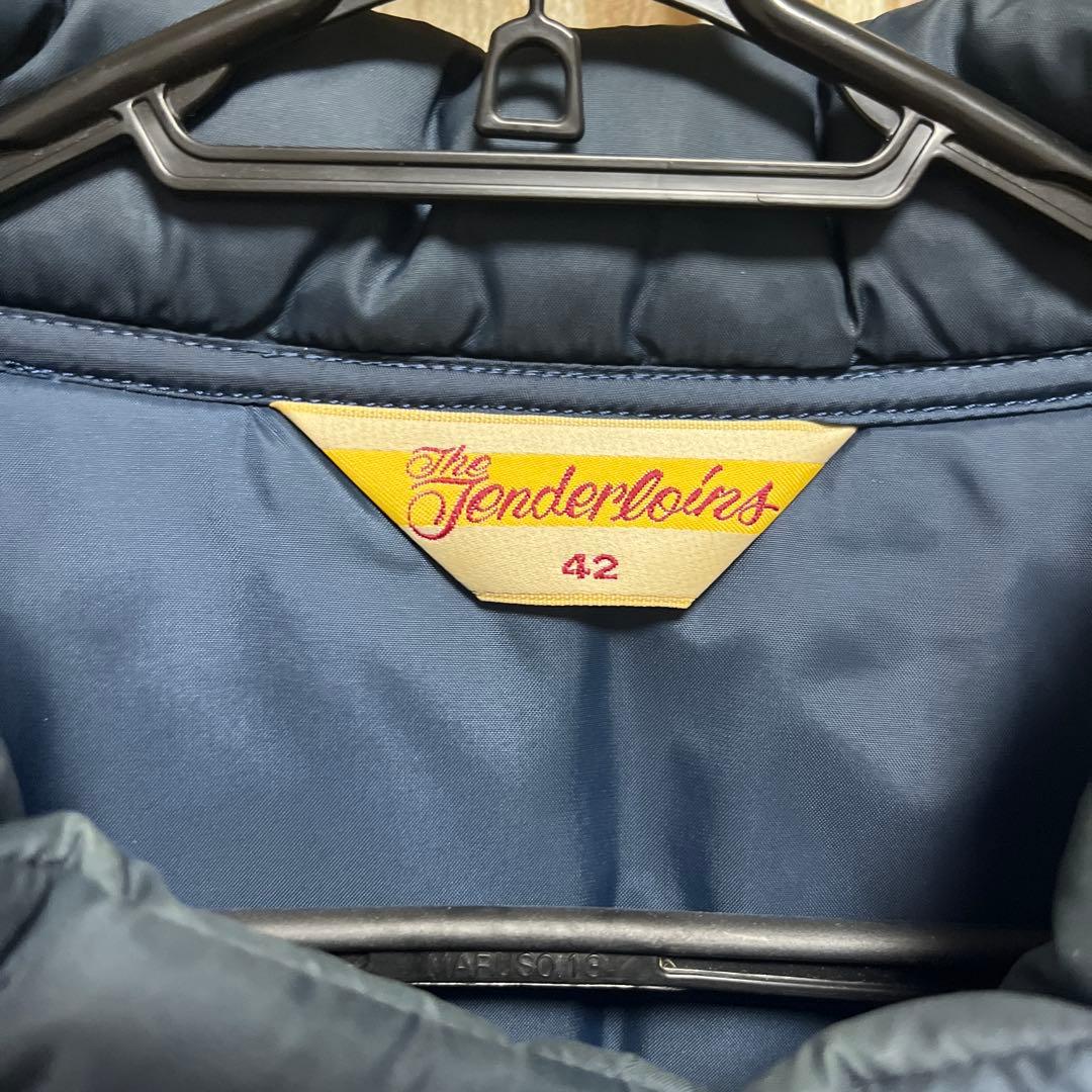 は*ね様 TENDERLOIN ネイビー ダウンベスト 42 L