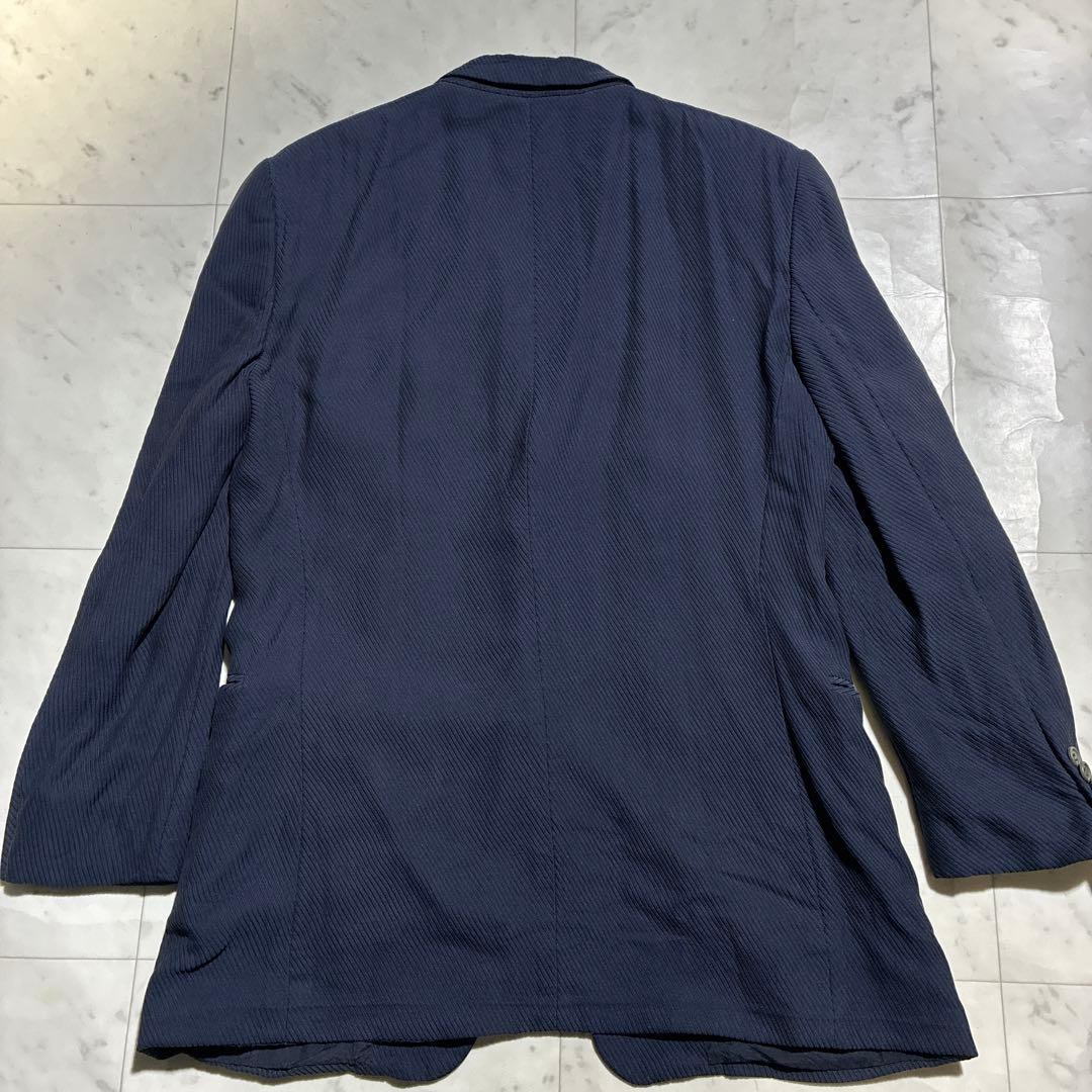 【高級ライン】GIORGIO ARMANI スーツ 伸縮性　ネイビー　近年モデル
