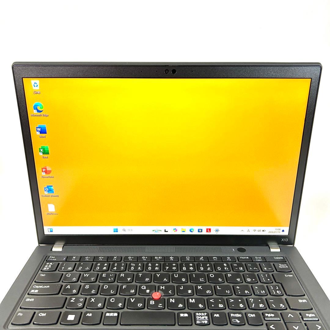 美品 Lenovo ThinkPad X13 Gen3 16GB バッテリー良好