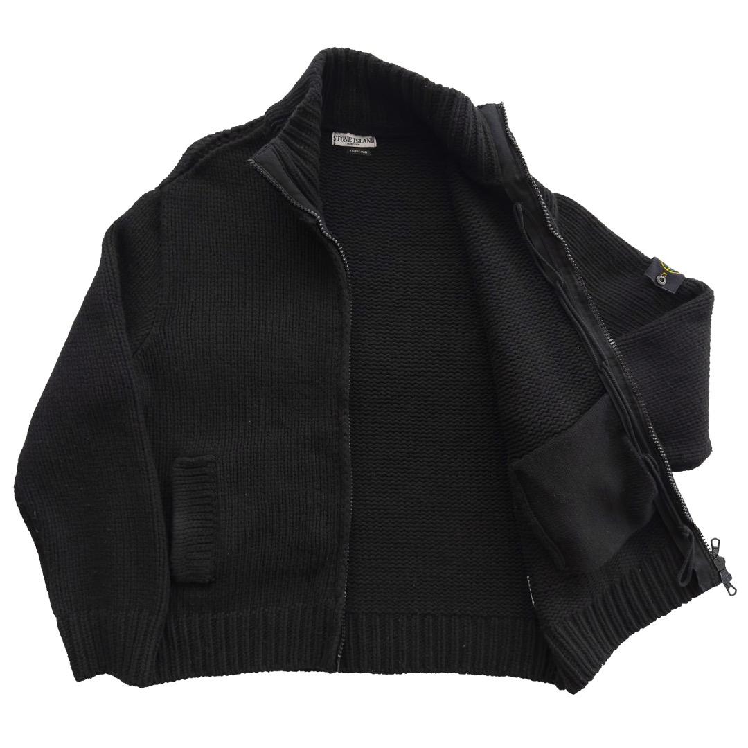 STONE  ニットブルゾン XL ブラック 2003A/W