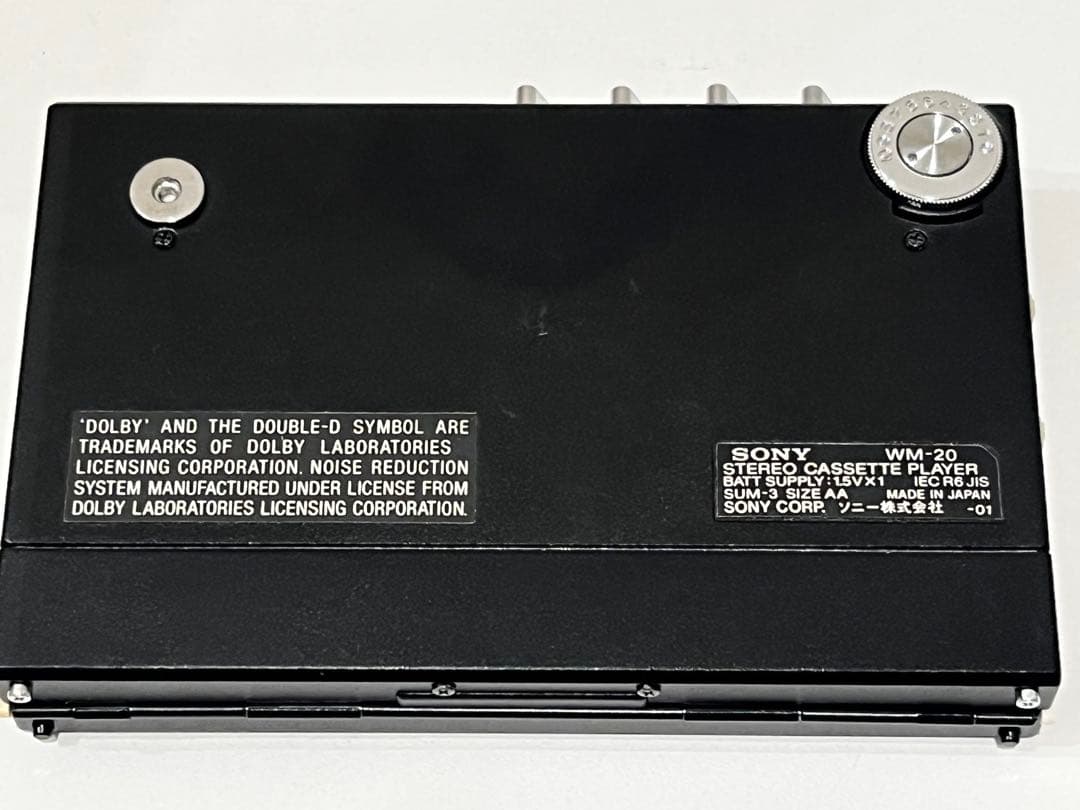 SONY WM-20 WALKMAN カセットプレーヤー ソニー 動作未確認