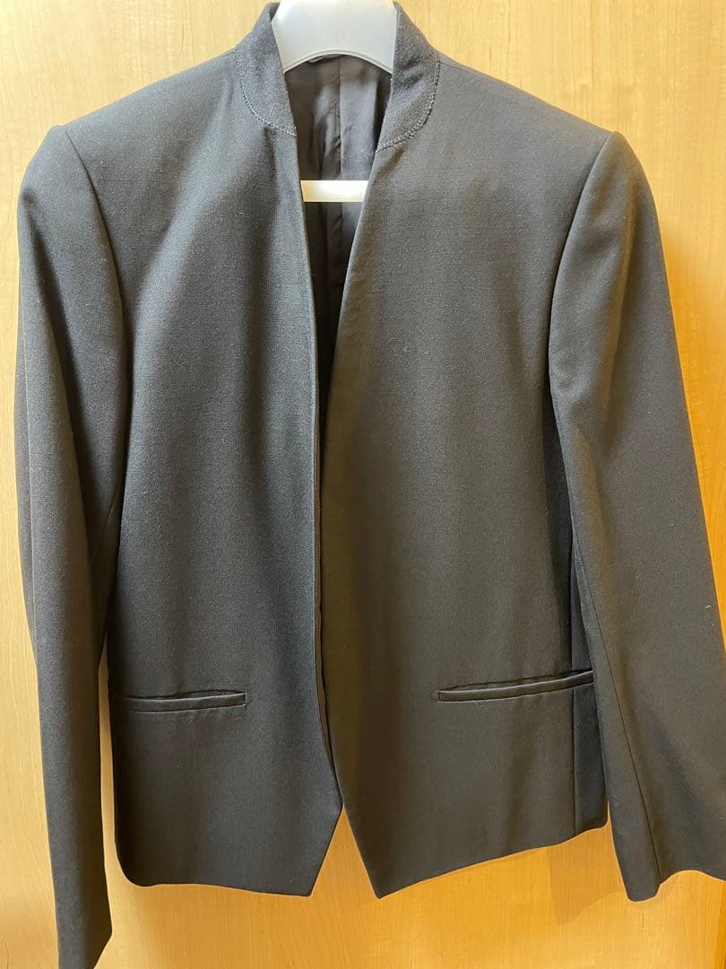 【みっつ】lad musician ノーカラージャケット　黒