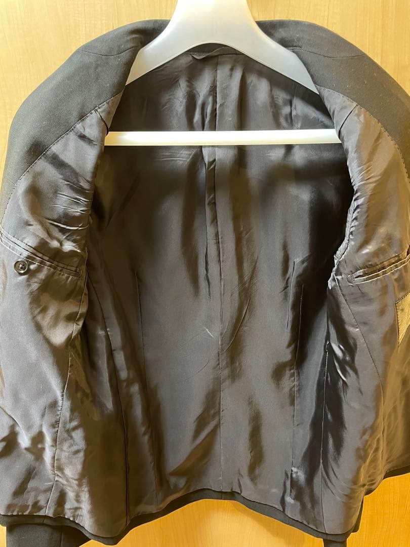 【みっつ】lad musician ノーカラージャケット　黒